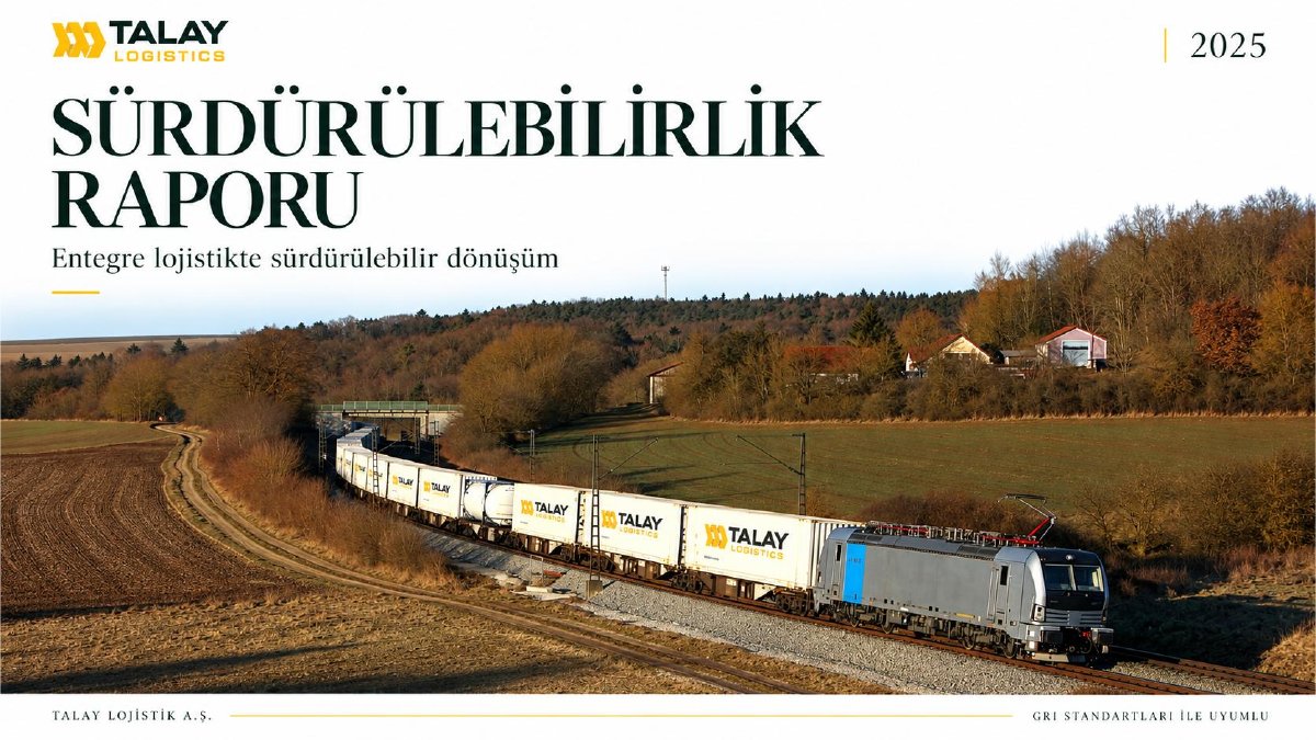 2025 Sürdürülebilirlik Raporu kapağı - Talay Logistics